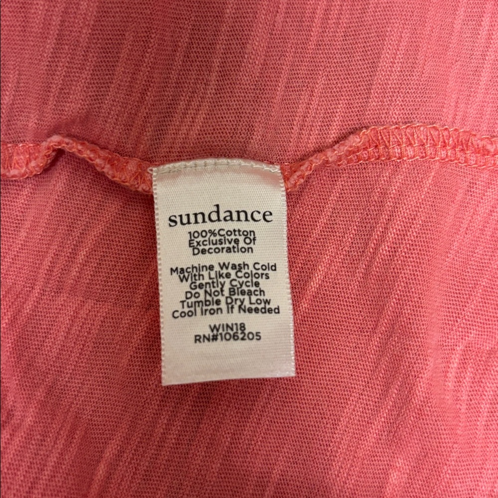 Sundance Coral Embroidered Long Sleeve Top - Picture 6 of 6